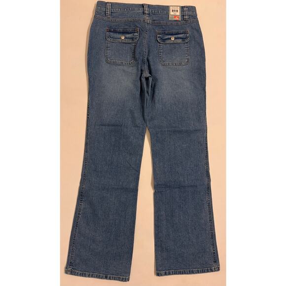 NWT Y2K Sonoma Boot Cut Stretch Jeans Women's Size 12 Average Med Wash Low Rise - Picture 4 of 5
